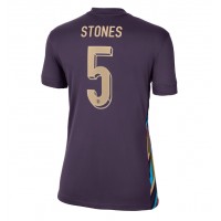 Camiseta Inglaterra John Stones #5 Visitante Equipación para mujer Eurocopa 2024 manga corta